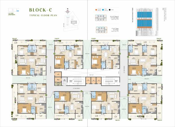  pragathi-greenwoods Block C Cluster Plan