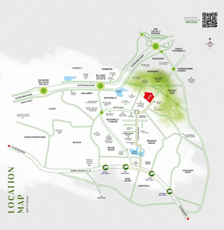  pragathi greenwoods Location Plan