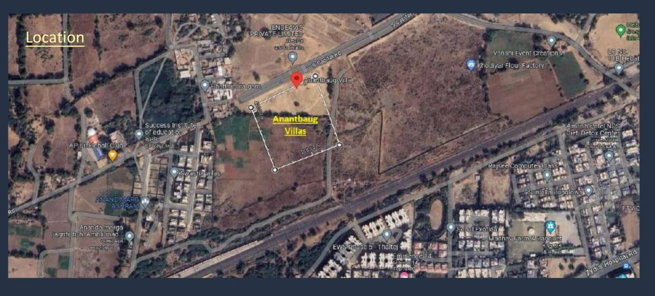  anantbaug villas Location Plan