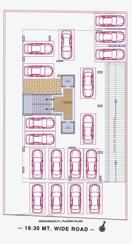  scarlet-homes Scarlet Homes Cluster Plan for ground Floor