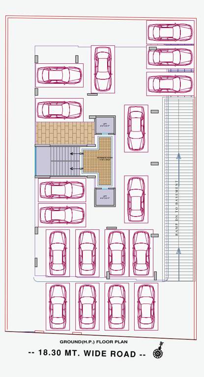  scarlet homes Scarlet Homes Cluster Plan for ground Floor