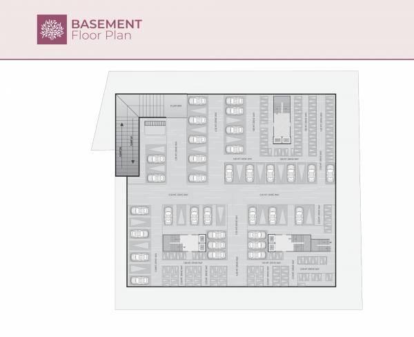  vatrika-residency Block A,B &  Basement Floor Cluster Plan