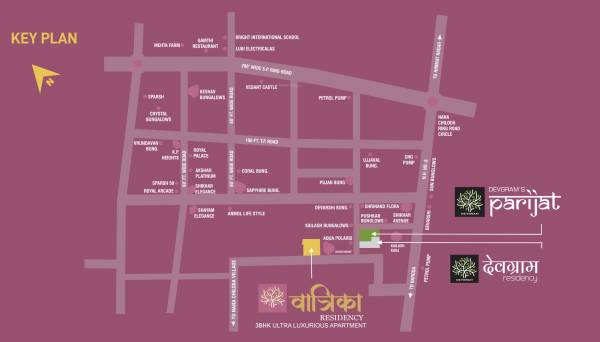  vatrika-residency Location Plan