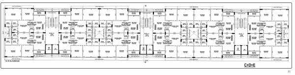  shyam-sanidhya Block C,D & E  Cluster Plan from 1st to 7th Floor