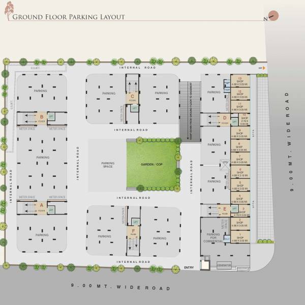 A To F Ground Cluster Plan homes A To F Ground Cluster Plan