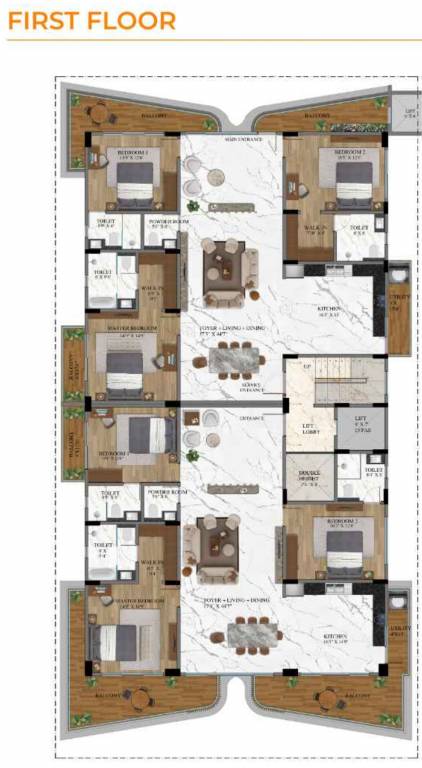  telosa Telosa Cluster Plan For 1st Floor