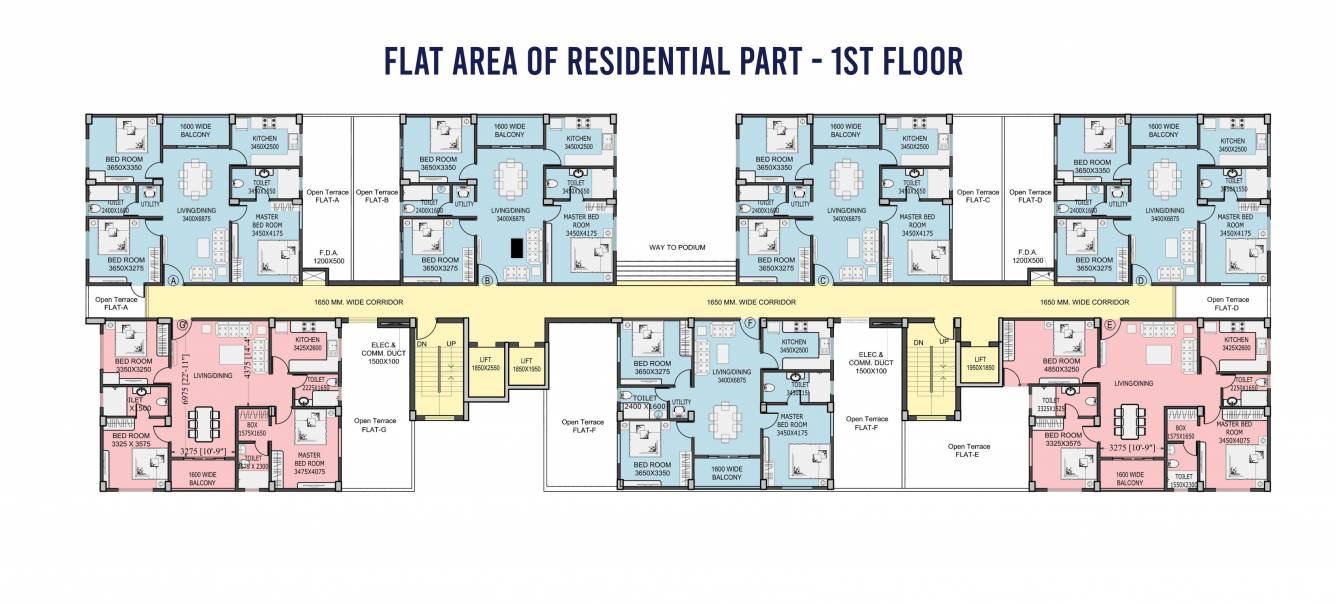  the crest The Crest Cluster Plan for 1st Floor