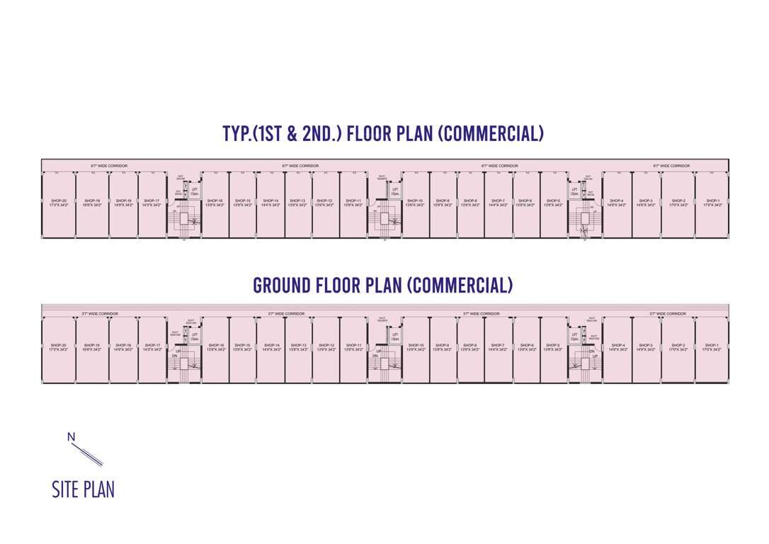  the crest The Crest Cluster Plan from 1st to 2nd Ground Floor