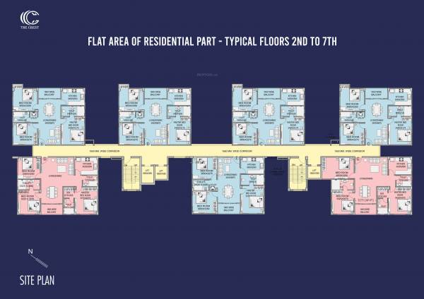 The Crest Cluster Plan from 2nd to 7th Floor the-crest The Crest Cluster Plan from 2nd to 7th Floor