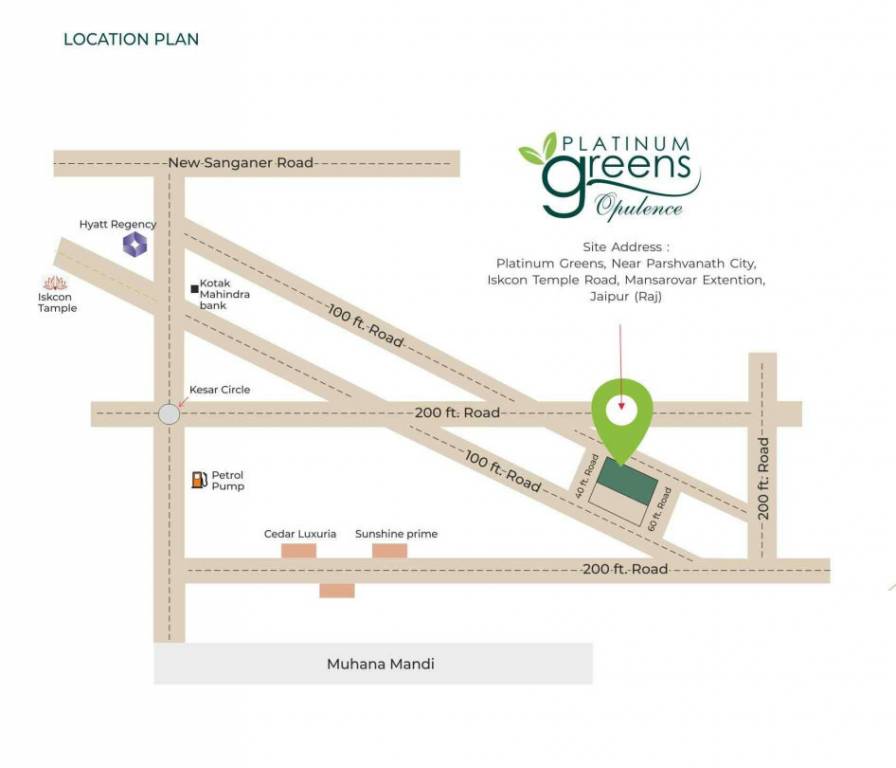  greens opulence Location Plan