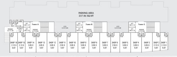  alpha-avenue Block A,B,C Cluster Plan For Ground Floor