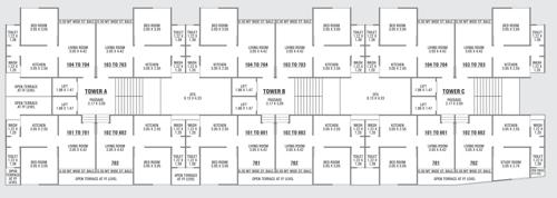  alpha-avenue Block A,B,C Cluster Plan From 1st To 7th Floor