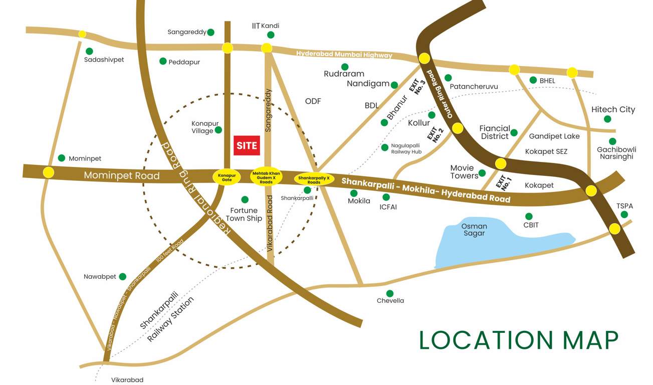  dreamscapes eco sphere Location Plan