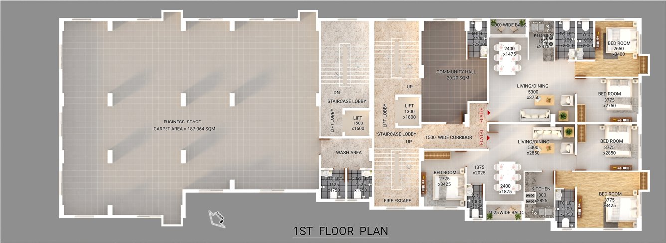 sanctum harmony Sanctum Harmony Cluster Plan for 1st Floor