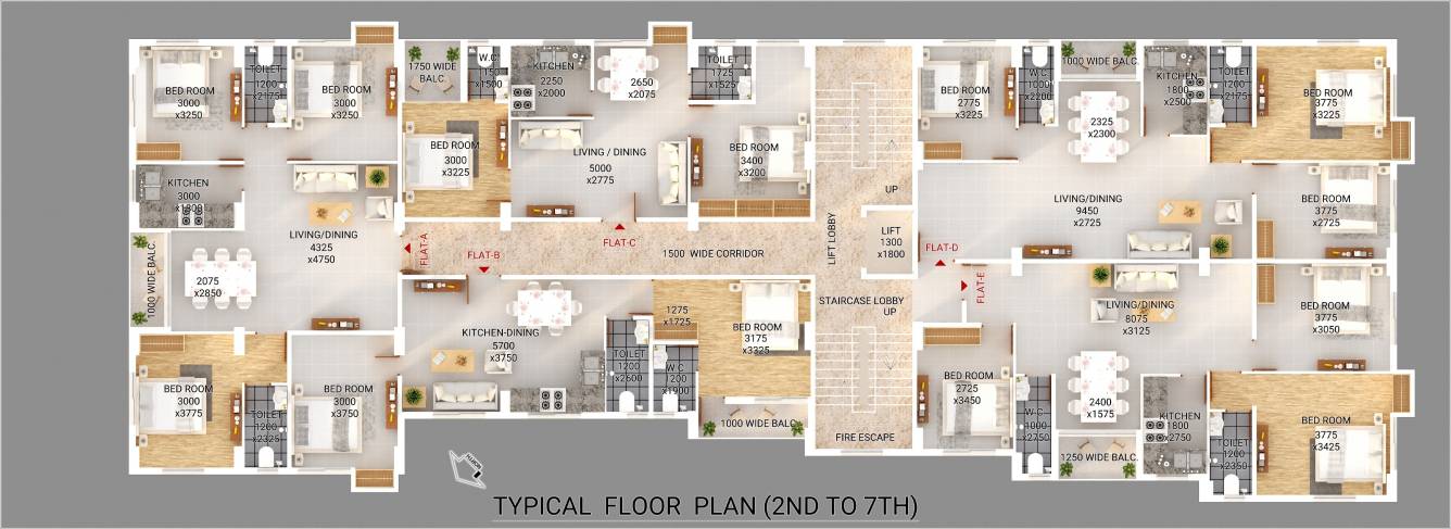  sanctum harmony Sanctum Harmony Cluster Plan for Typical Floor