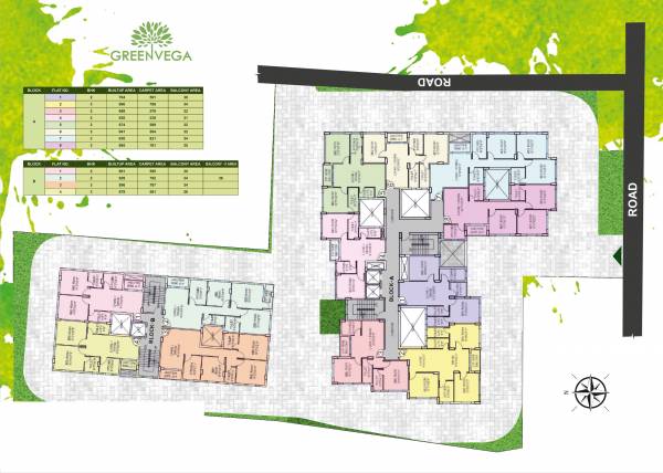  green-vega Tower 1 Cluster Plan