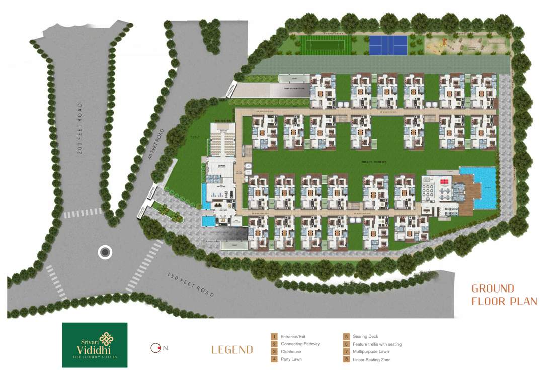  srivari vididhi Srivari Vididhi Cluster Plan for ground Floor