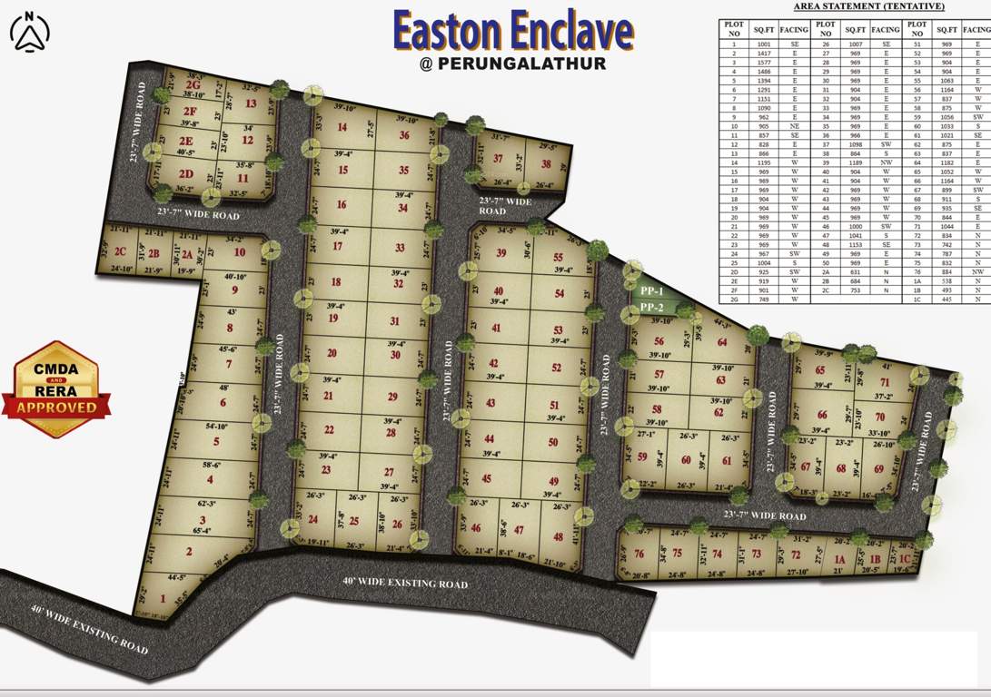  easton enclave Master Plan