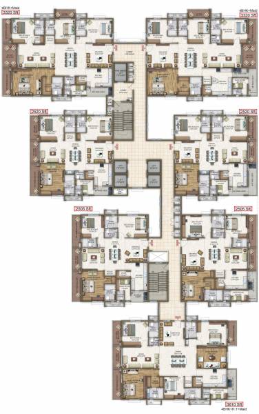  allure Trendset Allure Typical Cluster Plan