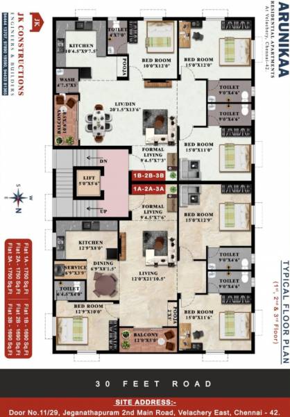  arunikaa Arunikaa Cluster Plan From 1st To 3rd Floor