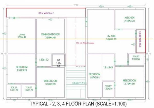  homes Mokshika Homes Typical Cluster Plan