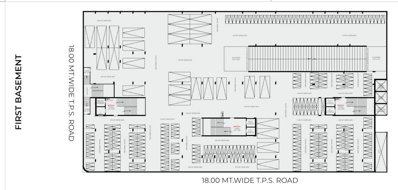  swagatam elenza A To C Basement Cluster Plan
