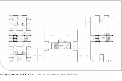  swagatam-elenza A To C Cluster Plan For 9th Floor