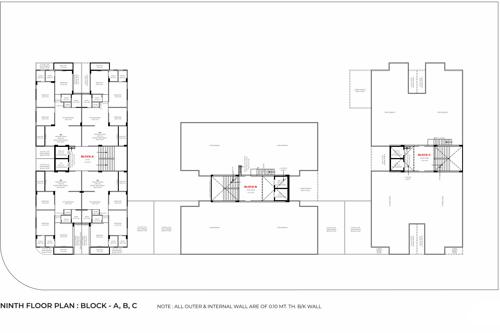  swagatam-elenza A To C Cluster Plan For 9th Floor