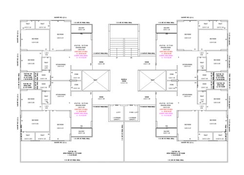  sahitya-sky Block A Cluster Plan from 1st to 9th Floor