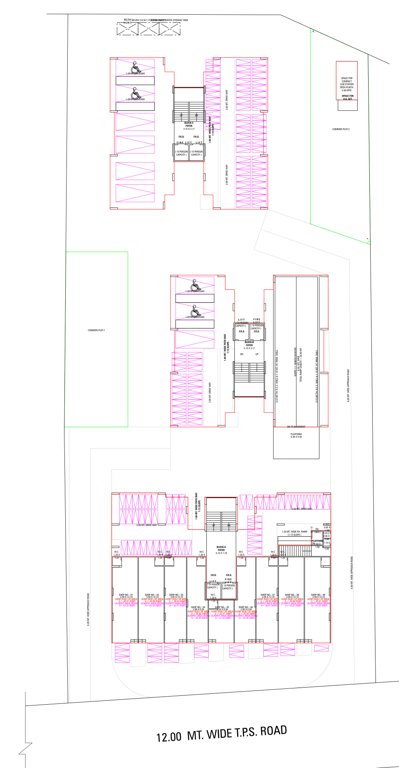  sahitya sky Block A To C Cluster Plan for ground Floor