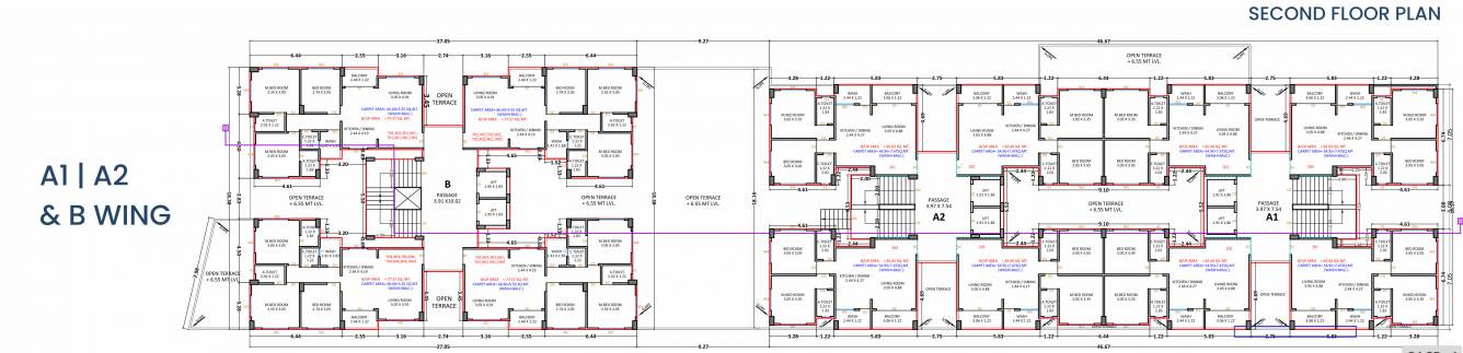  prayosha impress A1, A2, B  Cluster Plan For 2nd Floor