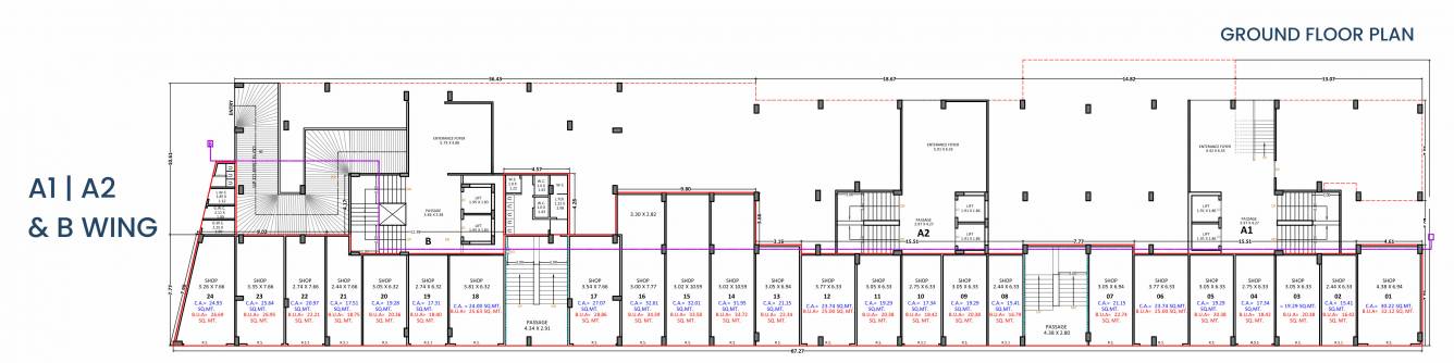  prayosha impress A1, A2, B  Cluster Plan For Ground Floor