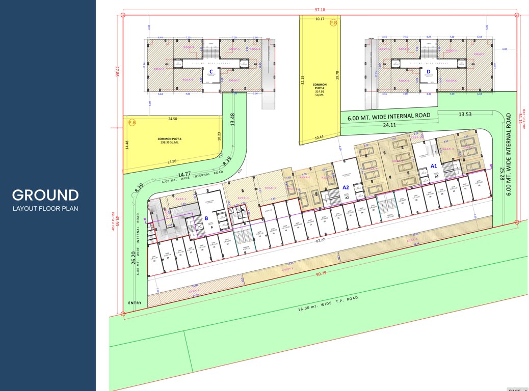  prayosha impress A1 To B Cluster Plan For Ground Floor