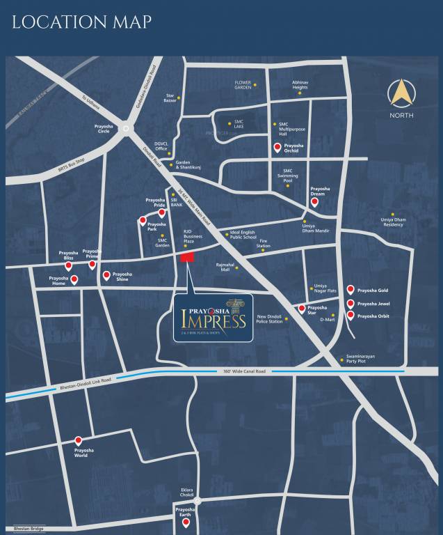  prayosha impress Location Plan