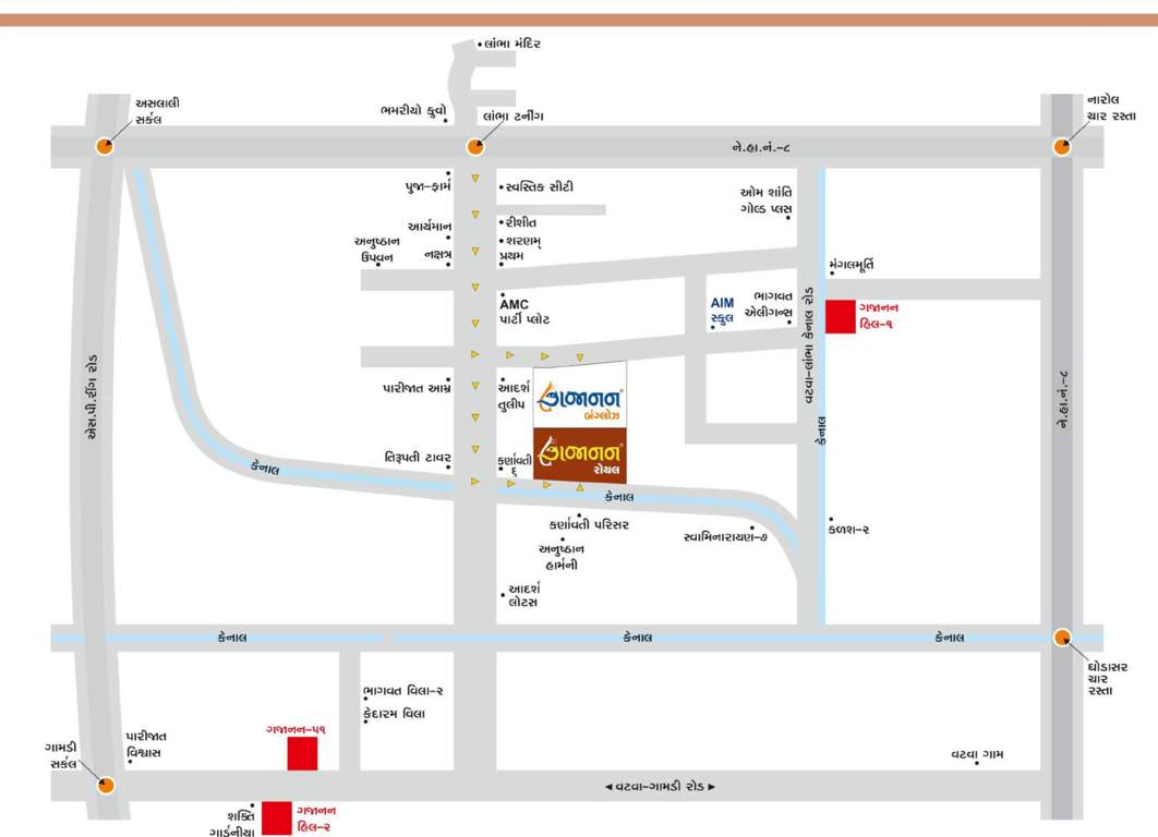 gajanan royal bunglows Location Plan