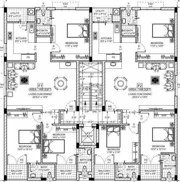  banyan Banyan Cluster Plan From 1st To 2nd Floor