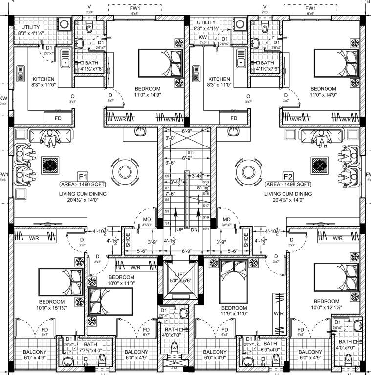  banyan Banyan Cluster Plan From 1st To 2nd Floor