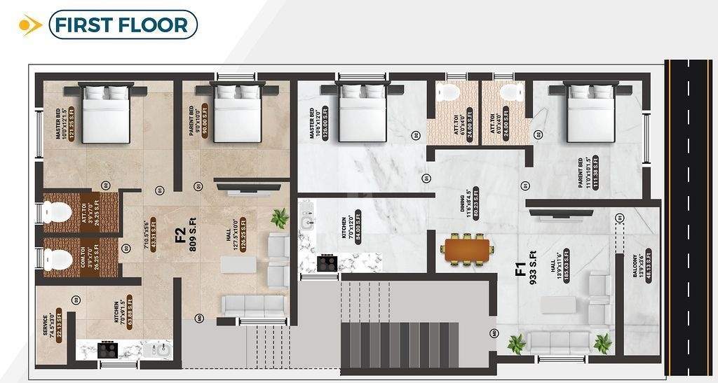  aiswaryam residence Aiswaryam Residence Cluster Plan