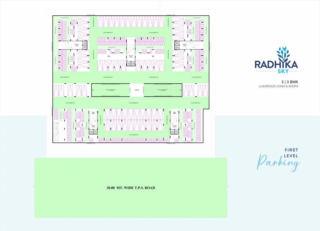  radhika sky Block A And B Cluster Plan for Basement 1 