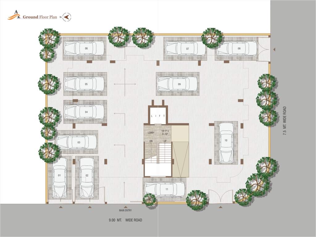  akshar paradise Akshar Paradise Cluster Plan for ground Floor