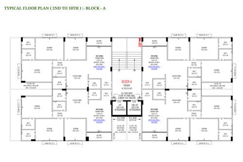  signor-heritage Block A Cluster Plan from 2nd to 10th Floor