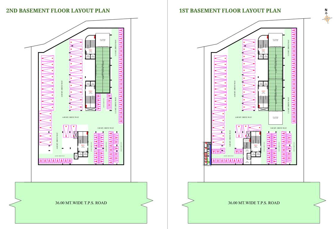  signor heritage Block A To C Cluster Plan for Basement 1 And 2 