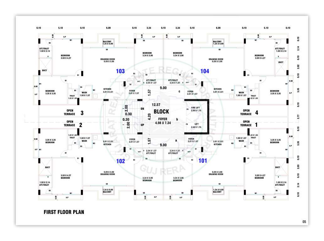  the fortune homes The Fortune Homes Cluster Plan for 1st Floor
