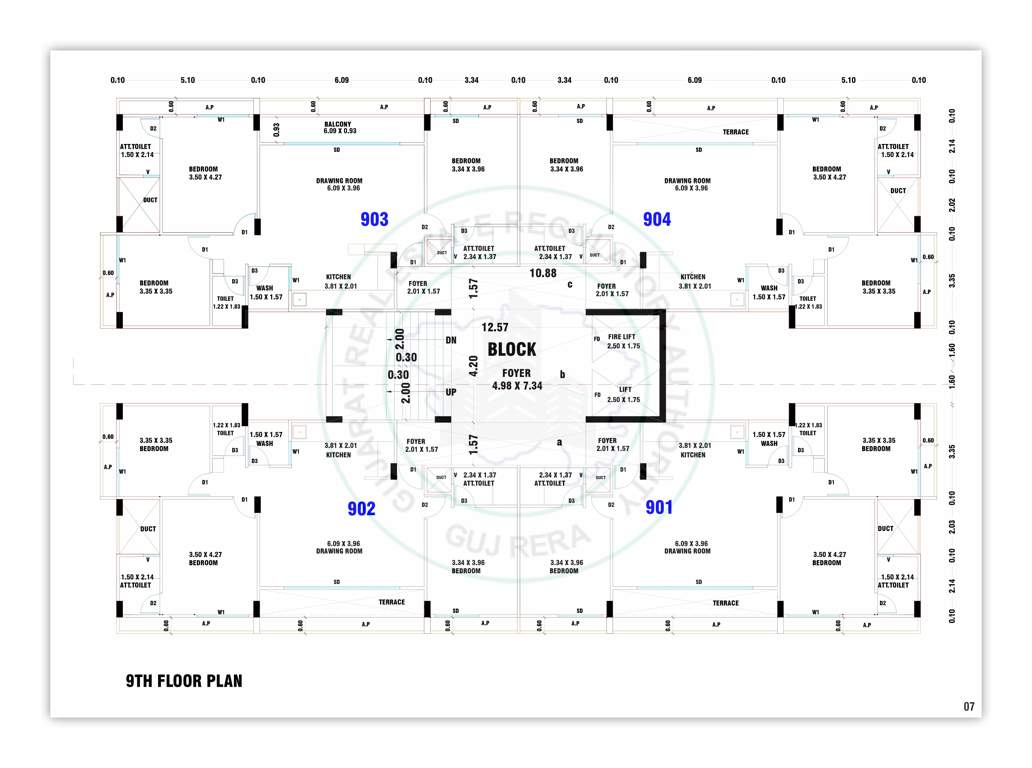  the fortune homes The Fortune Homes Cluster Plan for 9th Floor