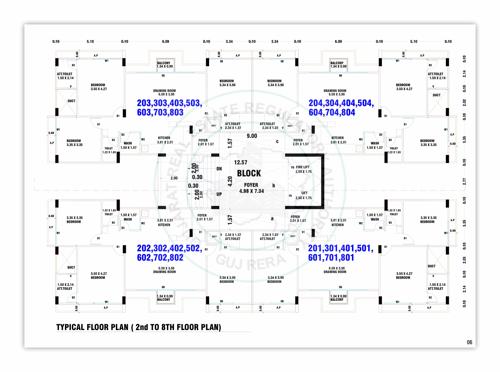  the-fortune-homes The Fortune Homes Cluster Plan from 2nd to 8th Floor