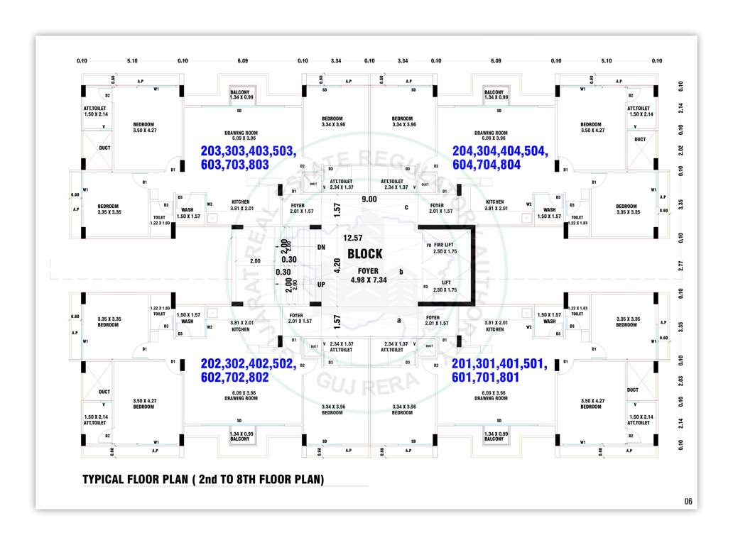 the fortune homes The Fortune Homes Cluster Plan from 2nd to 8th Floor