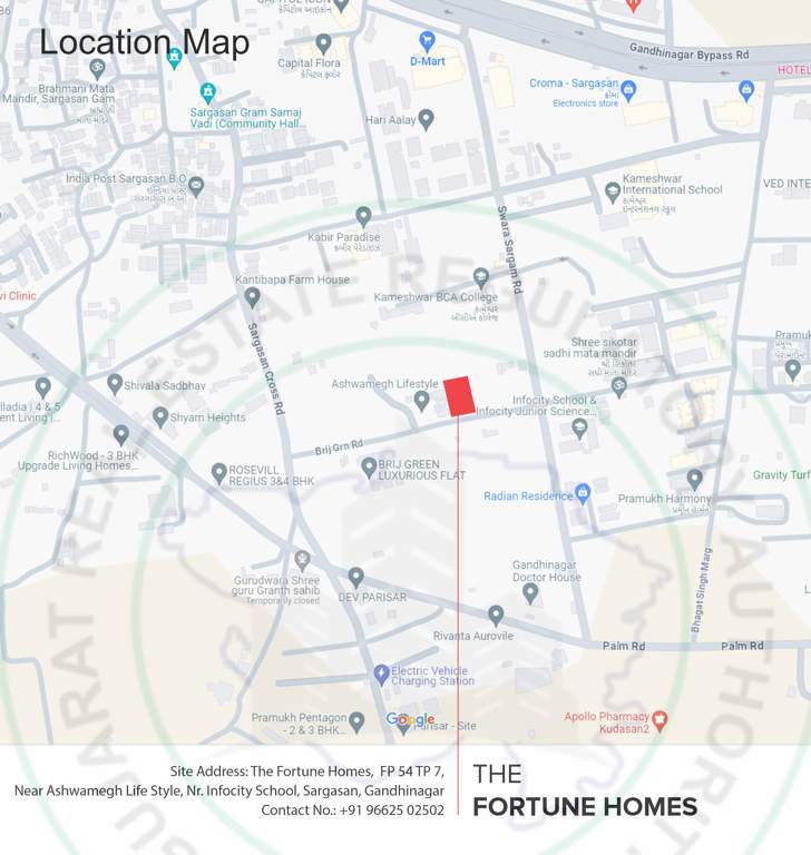  the fortune homes Location Plan
