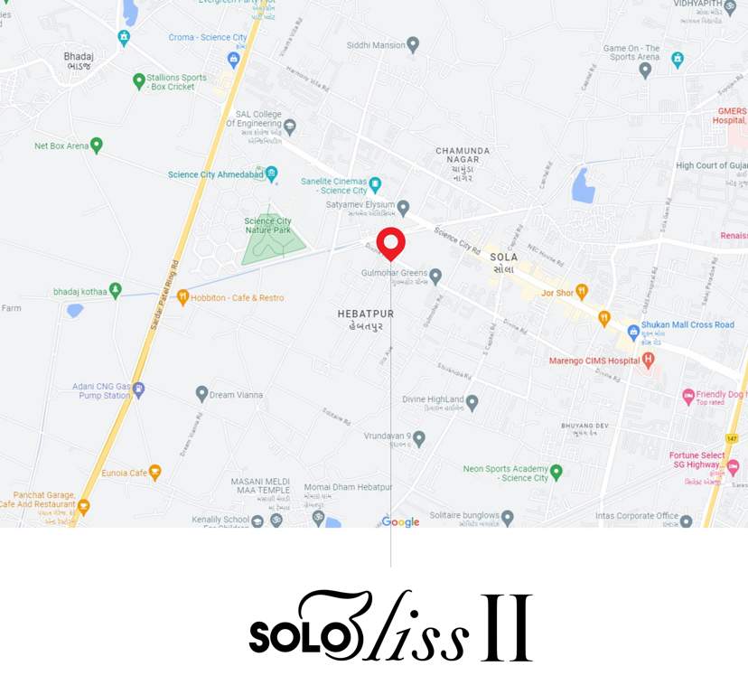  solo bliss 2 Location Plan