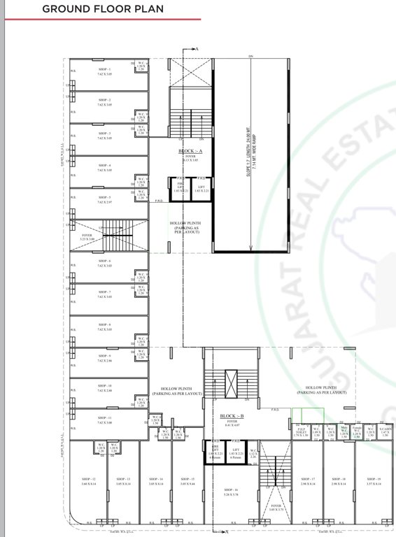  shyam 120 A To B Cluster Plan For Ground Floor