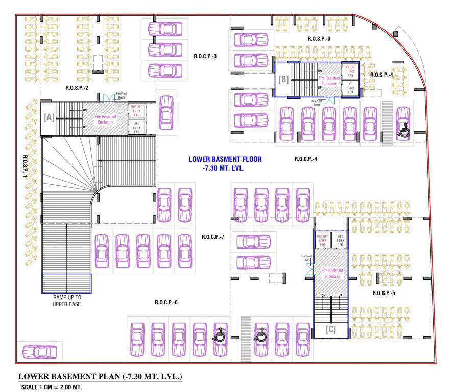  atoms A Lower Basement Cluster Plan